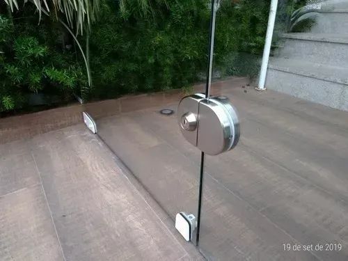 FECHADURA DE PRESSÃO PARA PORTA DE VIDRO DE CORRER SOPRANO - Foto 4