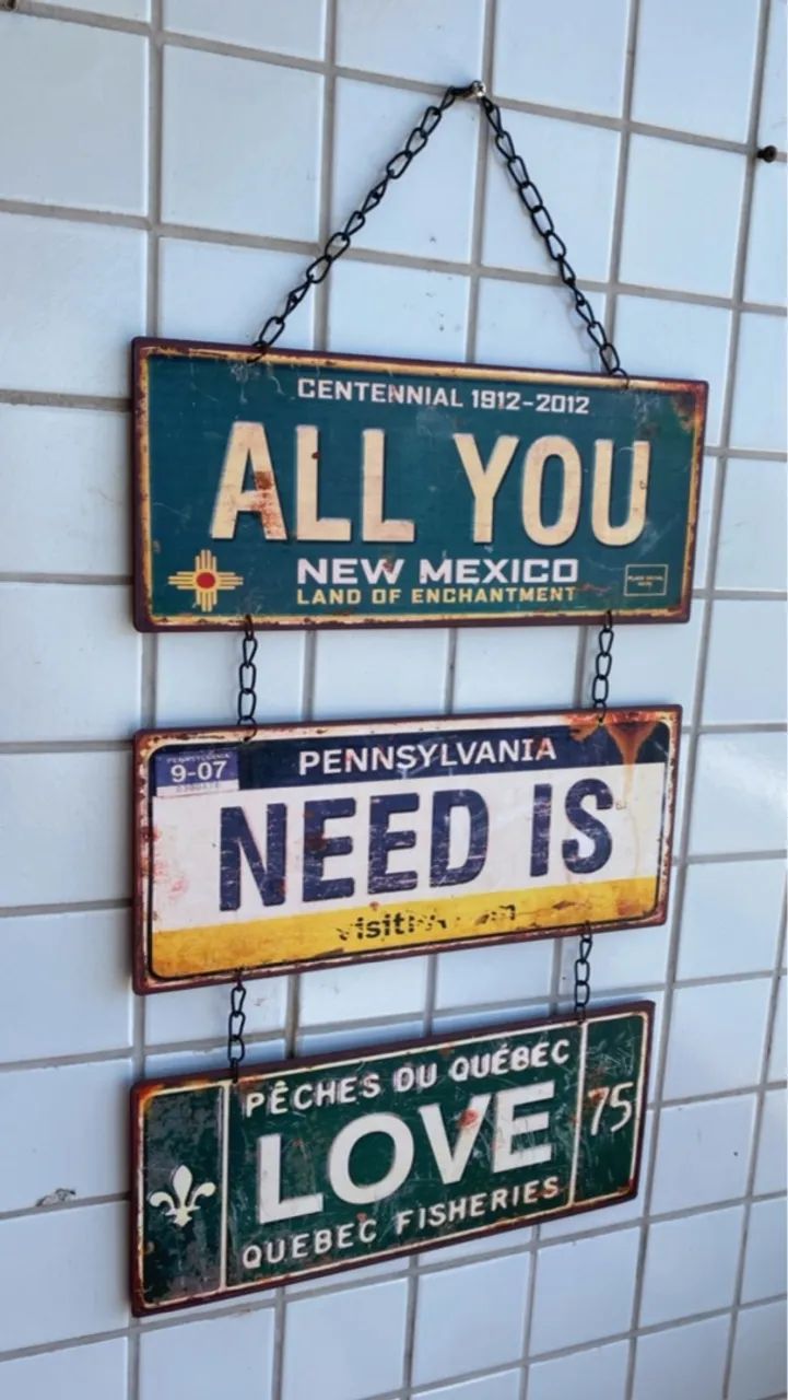 Placa decorativa 