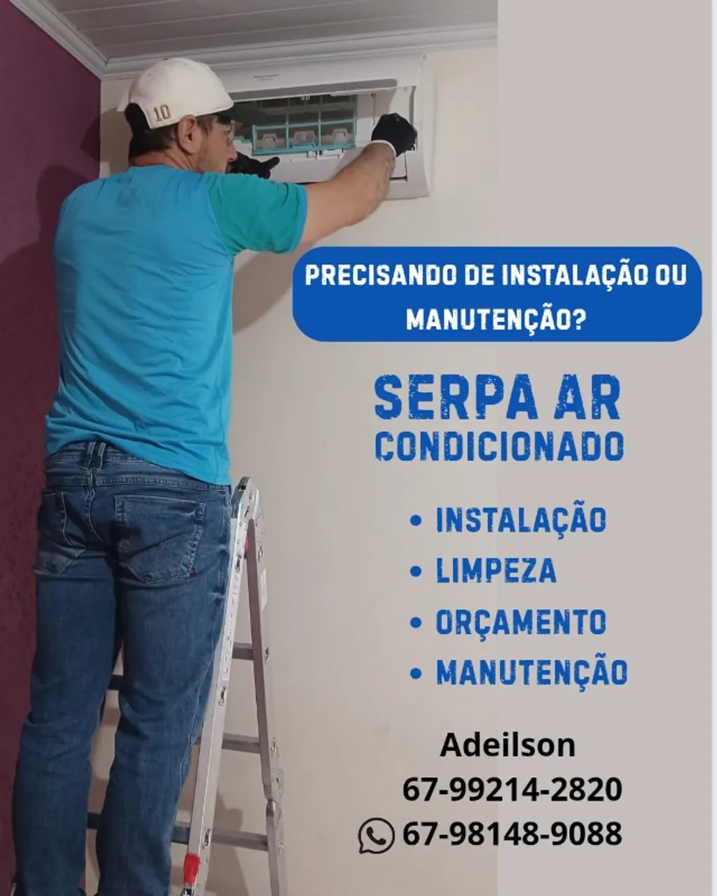 Instalação e manutenção de ar condicionado
