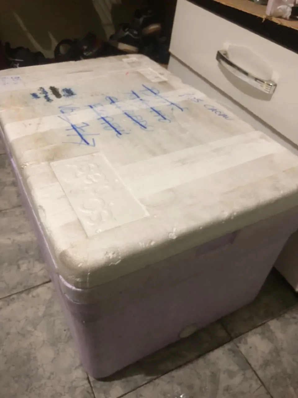 Caixa térmica para transporte de alimentos