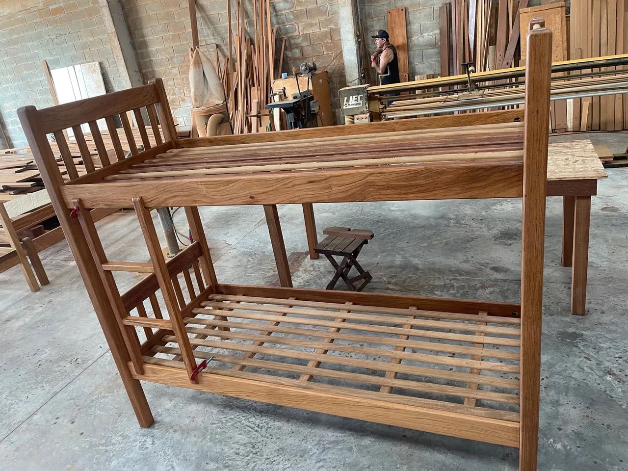 Beliche de madeira maciça, solteiro e casal - Foto 3