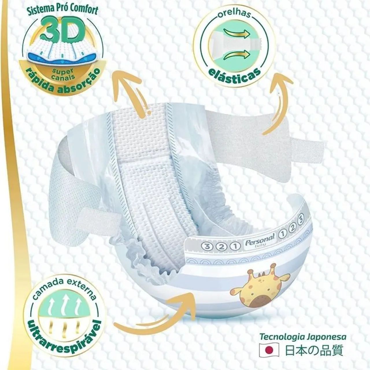 Fraldas Personal Baby XG - 50 unidades - Foto 2