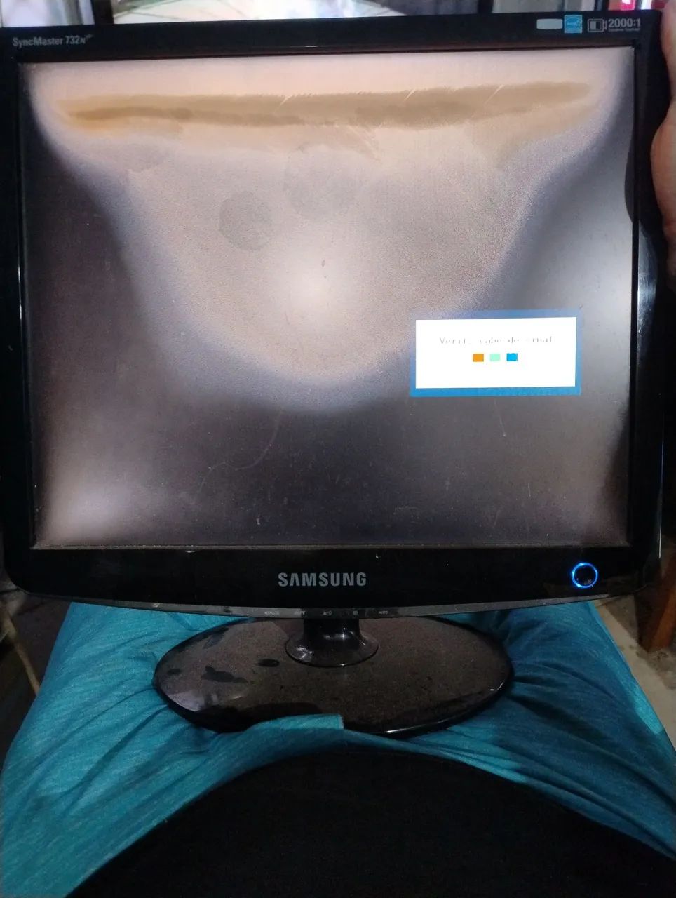 Monitor Samsung 17 defeito 