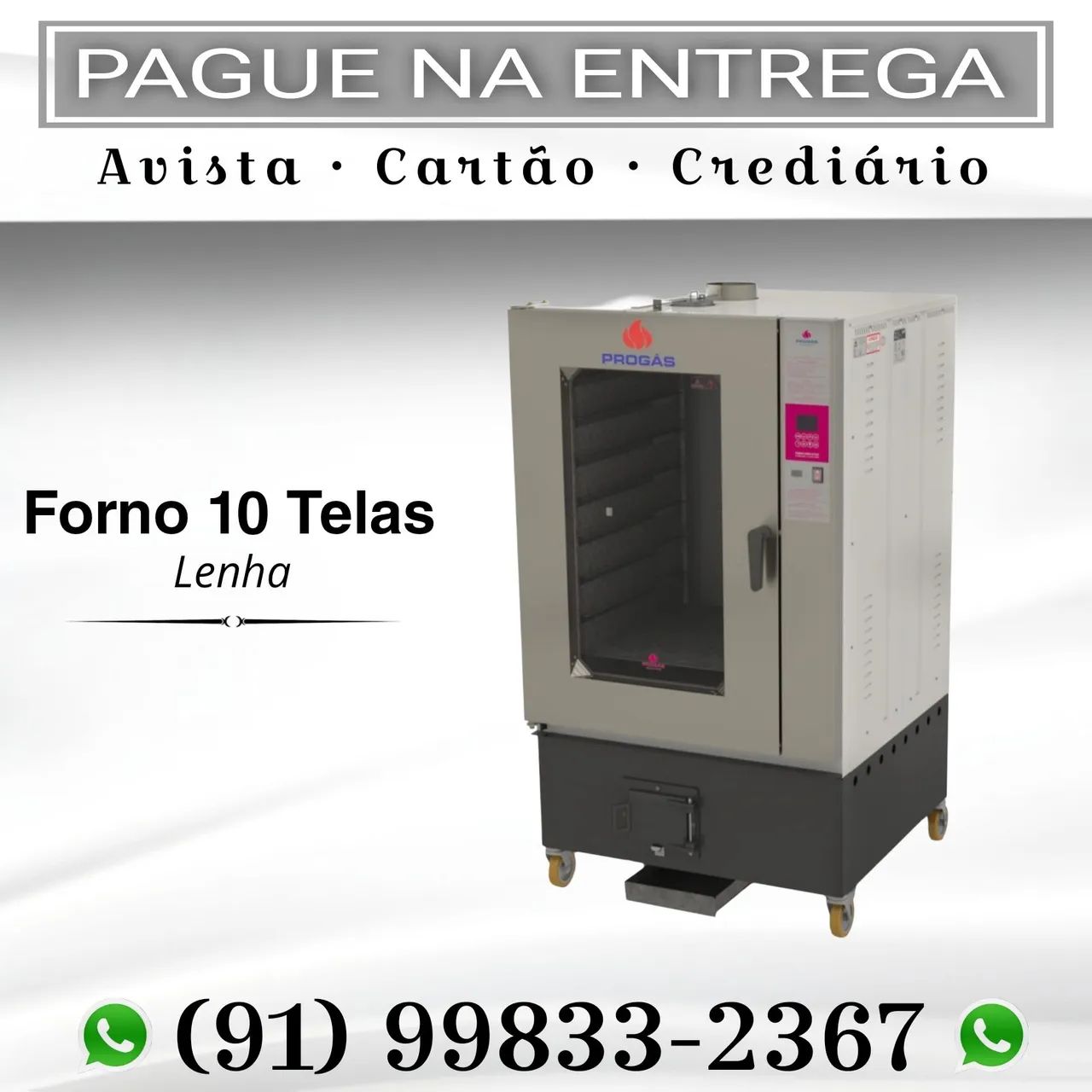 Forno 10 Telas a Lenha - PROGÁS - Novo