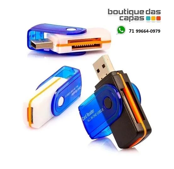 LEITOR CARTÃO DE MEMORIA MICRO SD E SD OTG USB 2.0 CARD READER - Foto 2
