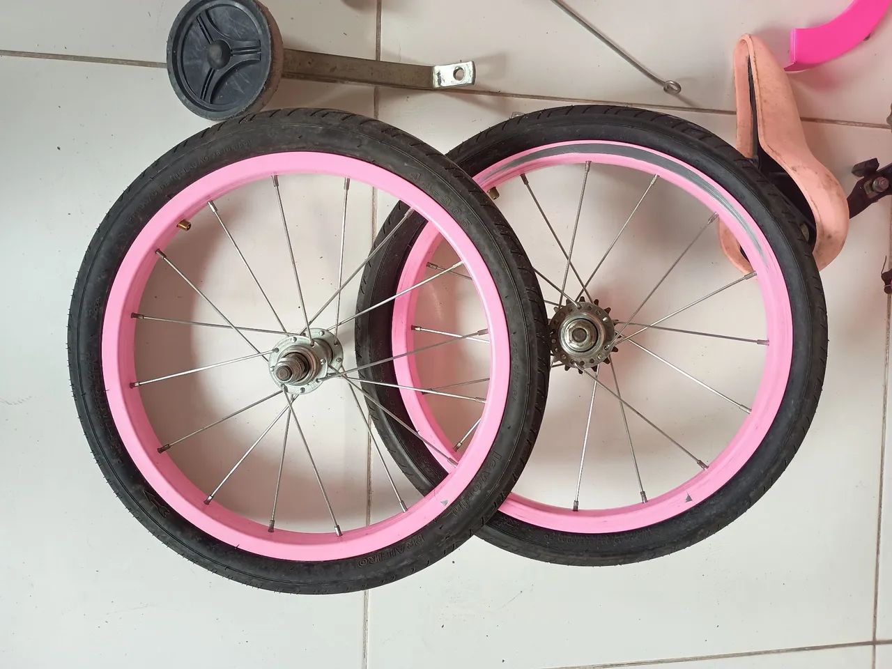 Bicicleta Infantil Rosa - Foto 3