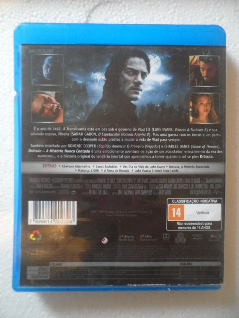 Blu ray Drácula a História Nunca Contada BD nacional e original - Foto 3