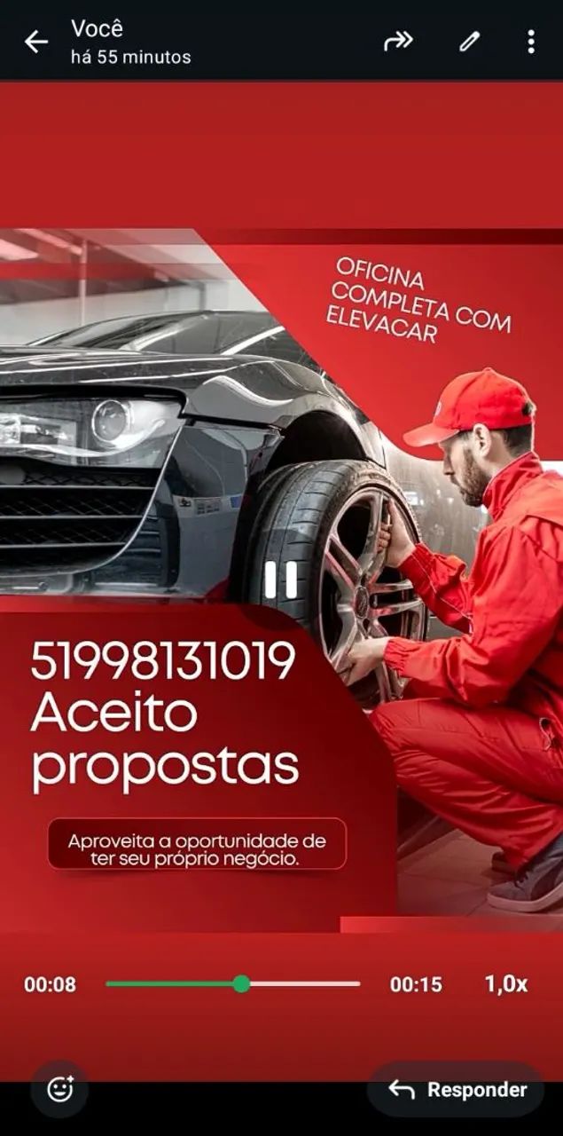 Proposta? Oficina mecânica completa com elevacar 