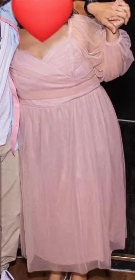 Vestido elegante rosé - Shein Plus Size - Foto 2