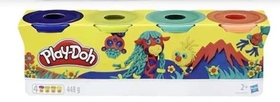 Play-Doh Massinha - 4 Potes de Massinha