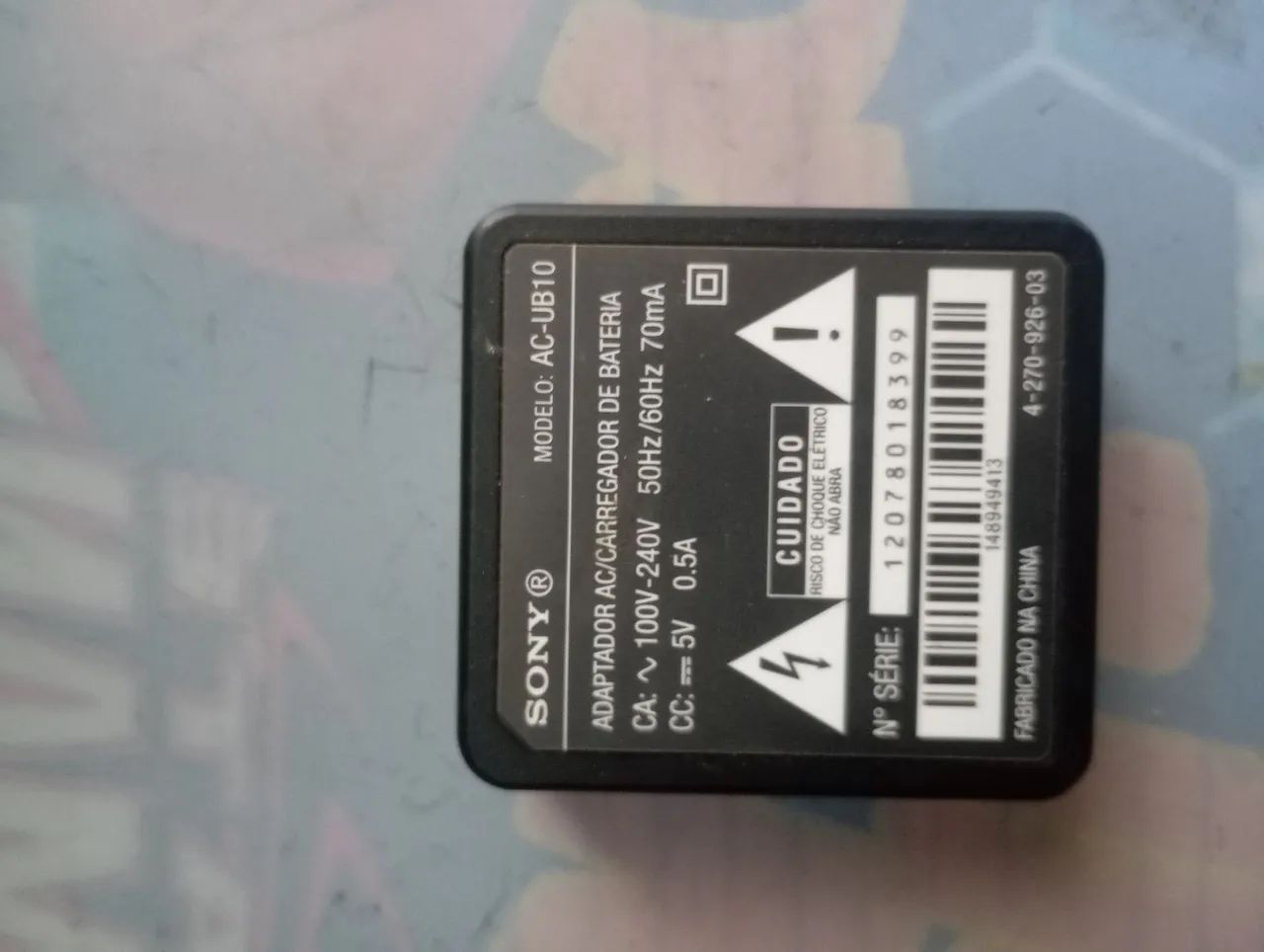 Adaptador Ac /carregador de bateria Sony original bivolt mod Ac.ub10 - Foto 2