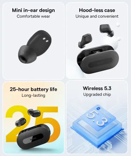 Fone Bluetooth Baseus EZ10 com app Lacrado - Foto 6