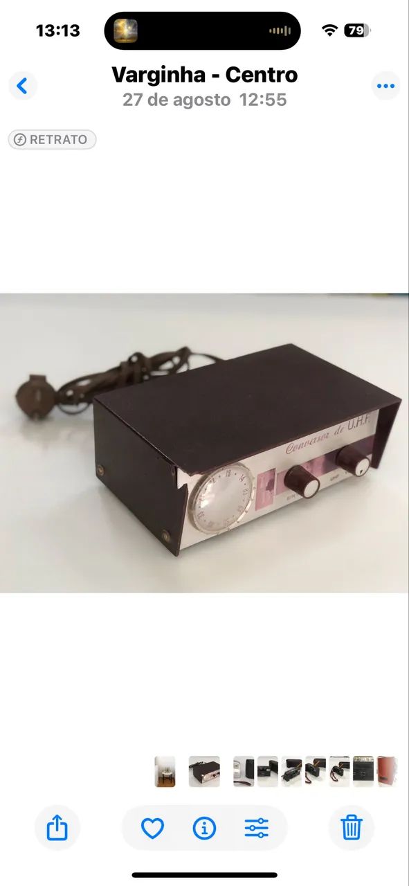 Conversor Antigo Uhf/vhf (Usado)