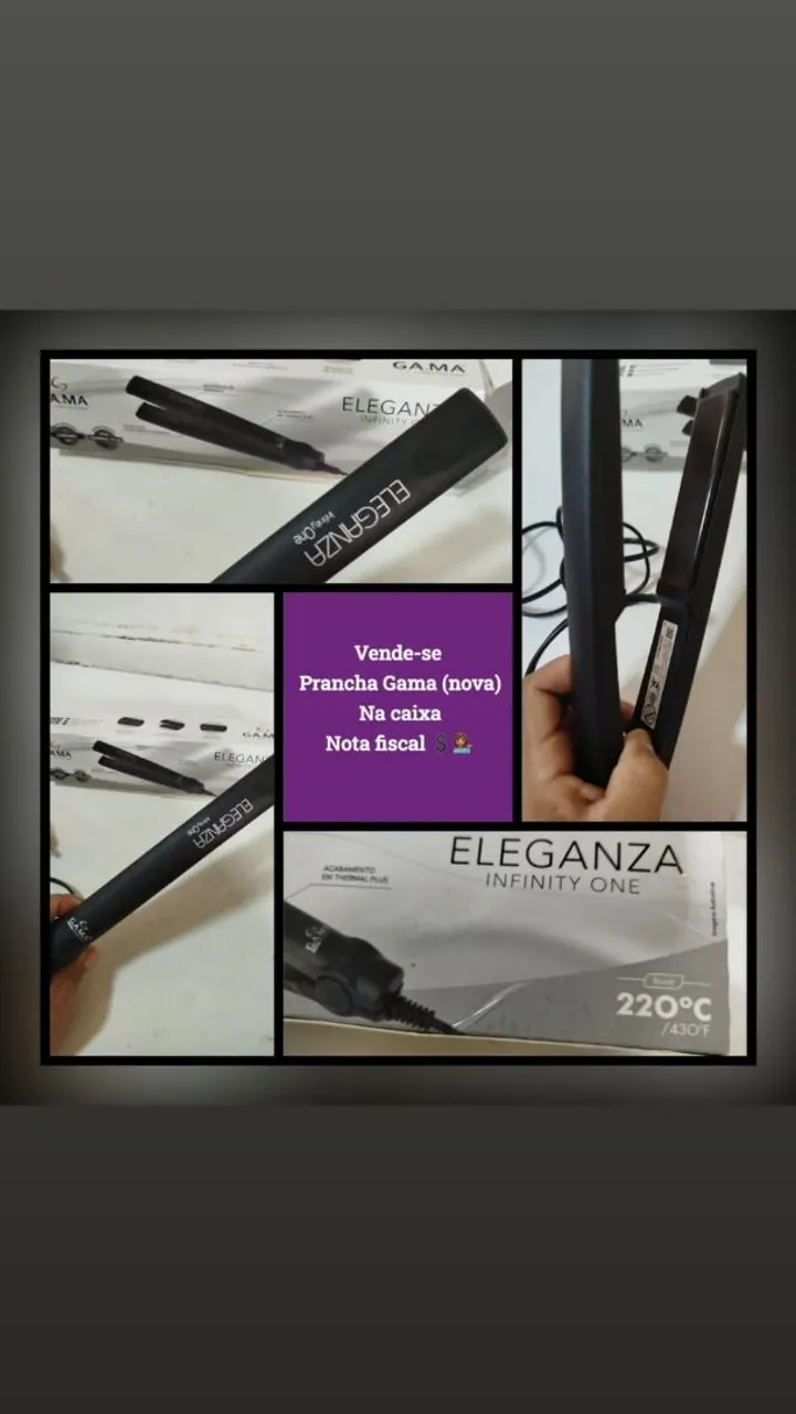 Prancha Gama Eleganza Infinity One Nova