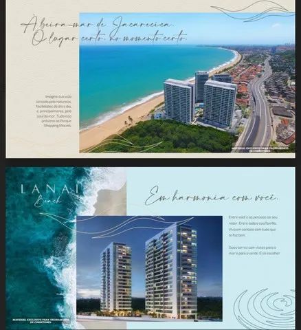 Jacarecica - Lançamento beira mar, apartamentos 3 quartos - Foto 3