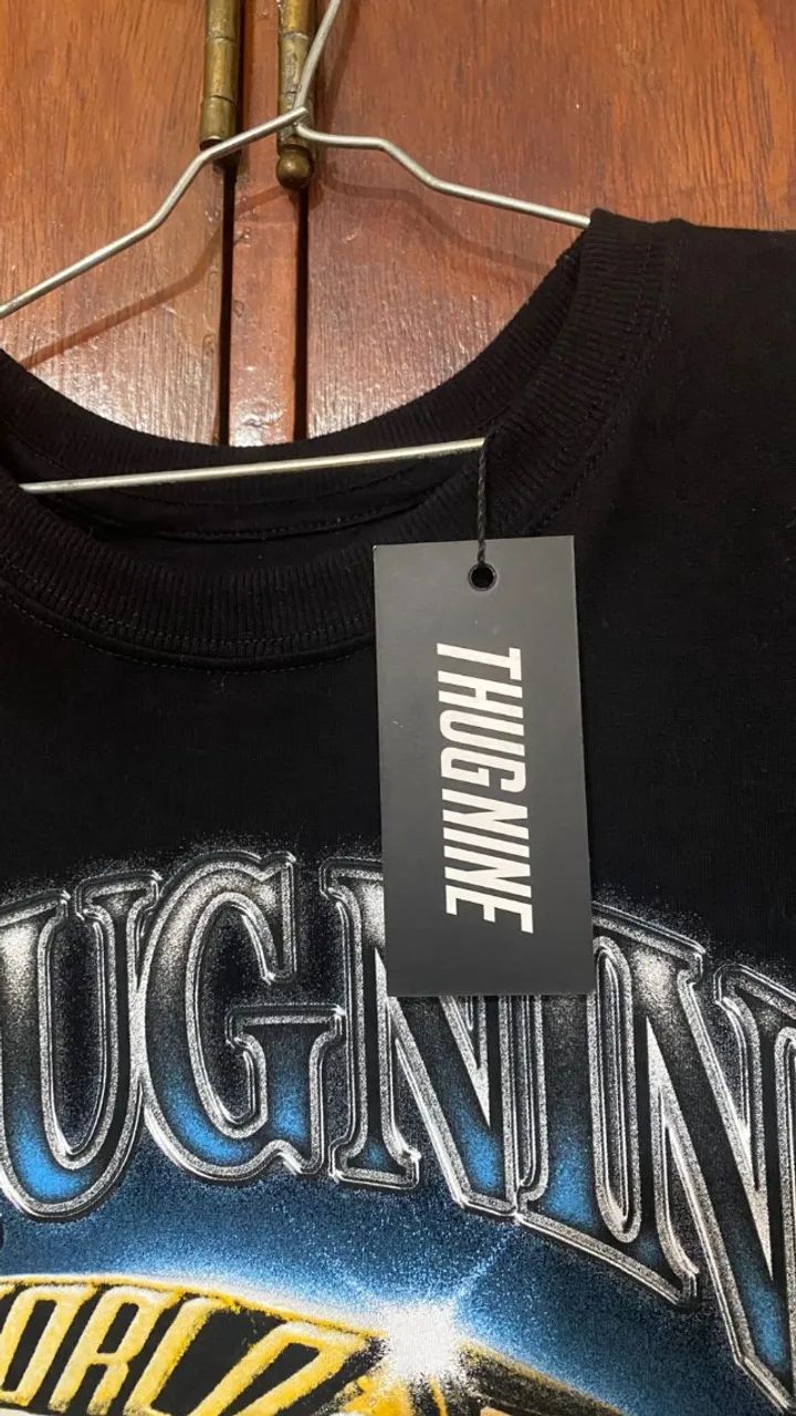Camiseta Thug Nine The Ring Preta M - Foto 3