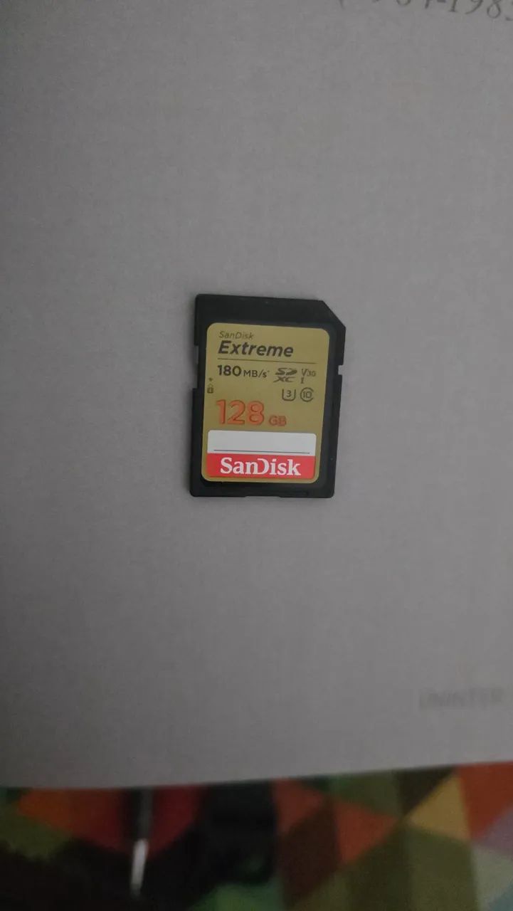 Cartão de memória SanDisk Extreme 180mb/s