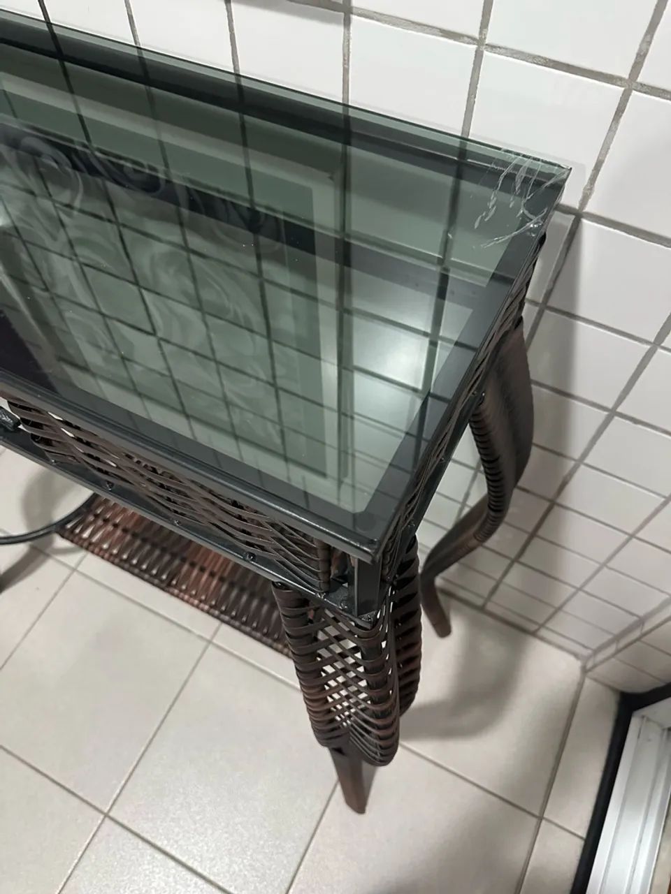 Conjunto Poltrona e Aparador em Vime 