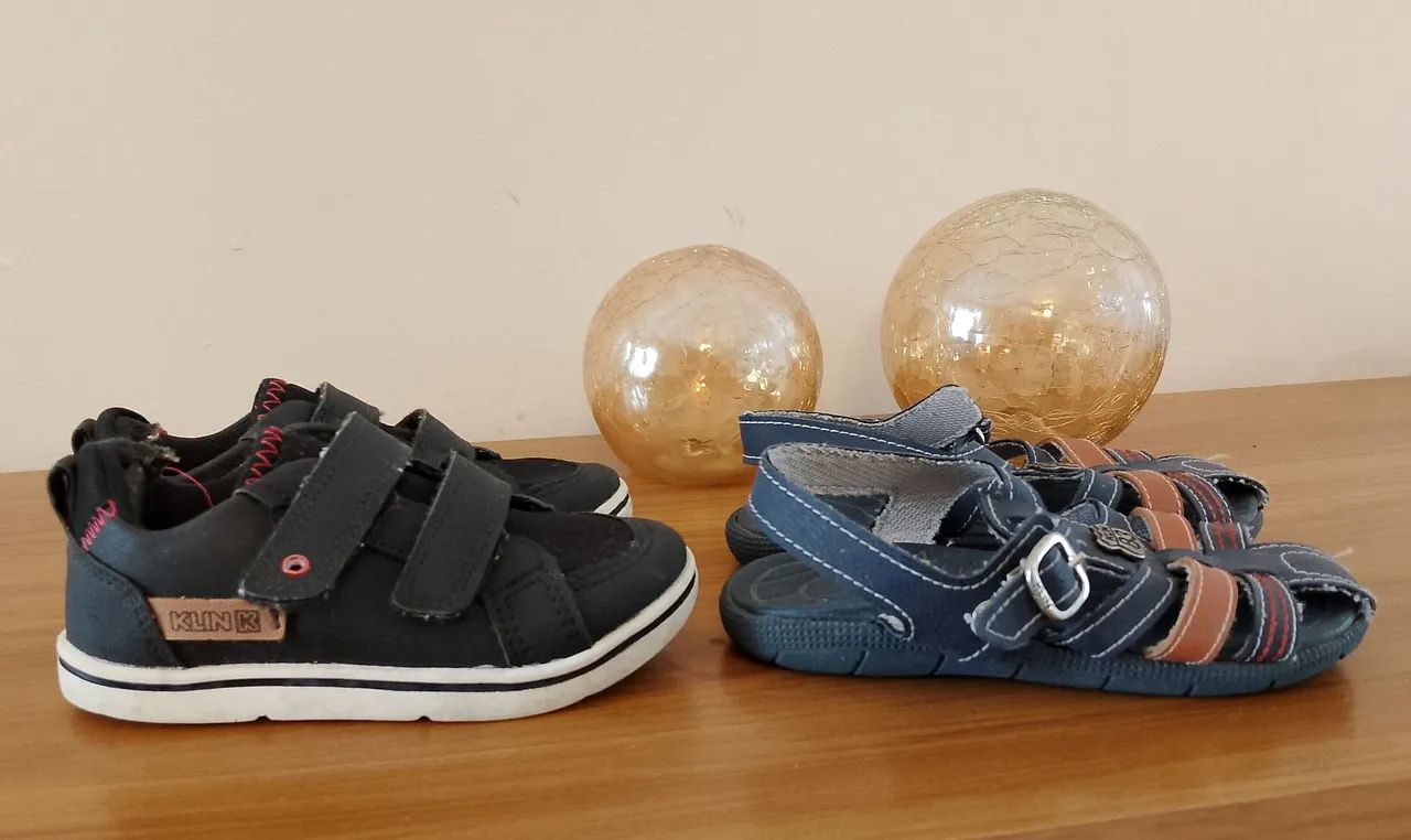 1 tênis e uma sandália marca Klin tam 22 - Foto 3