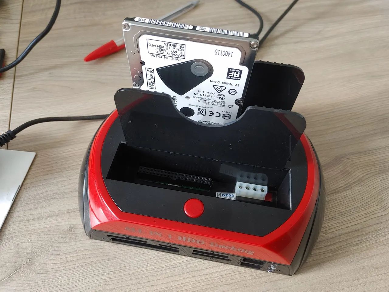 Dock Station leitor Usb Hd externo Sata Ssd Ide + Hdd 500GB - Foto 4