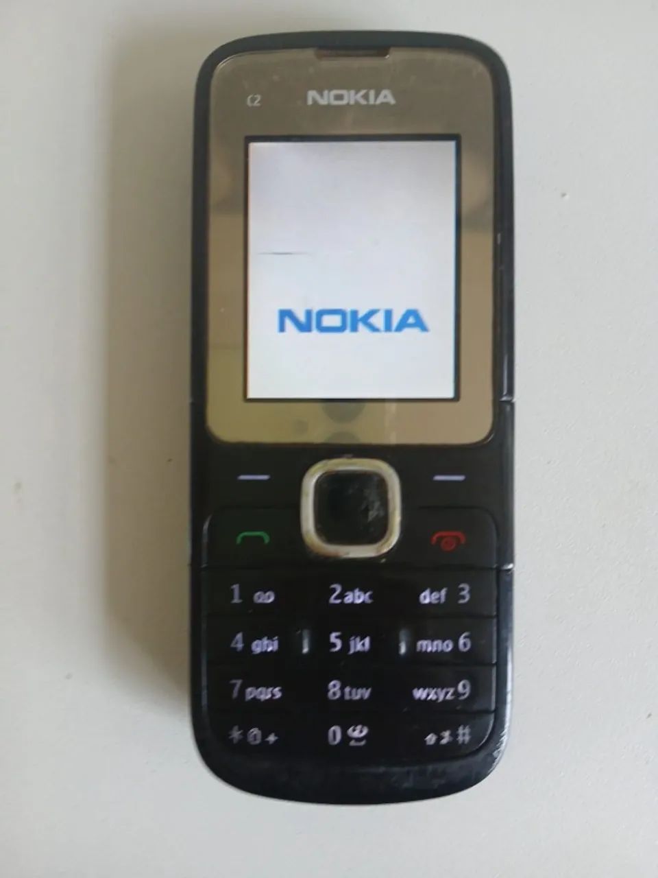Celular Nokia Preto Funciona C2-00 Dual SIM dois chips antigo relíquia aproveitar peças