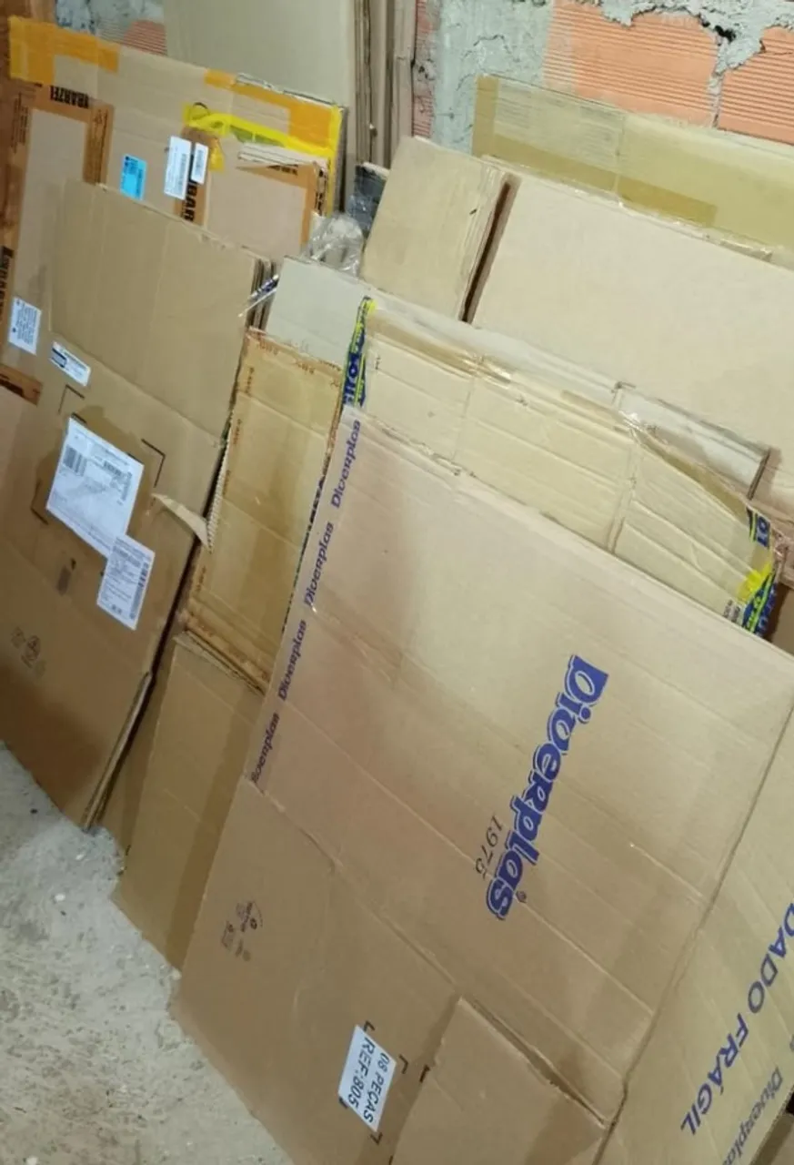 Caixa papelão grande para Mudança - Reuso em bom estado
