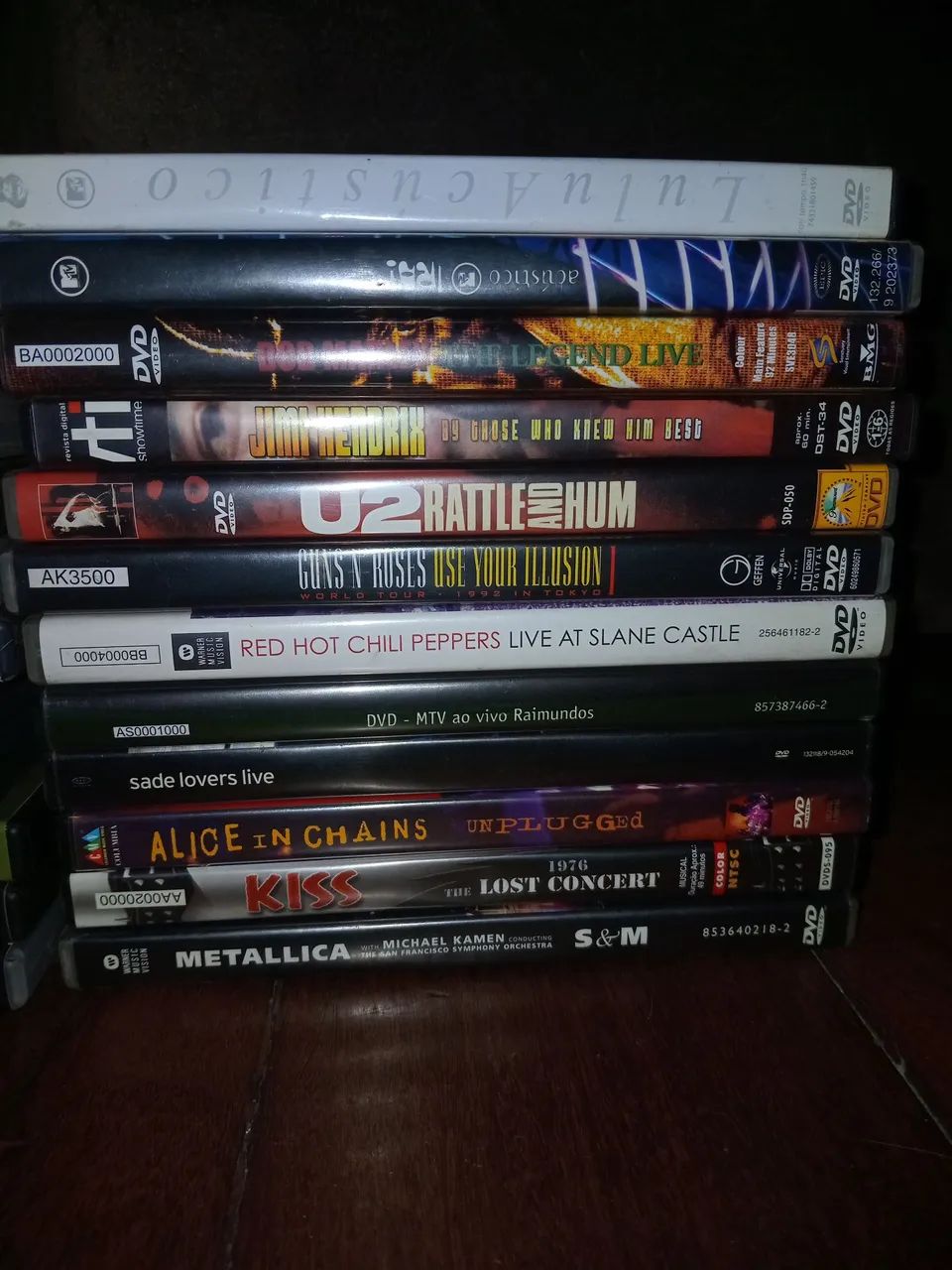 DVDs shows rock