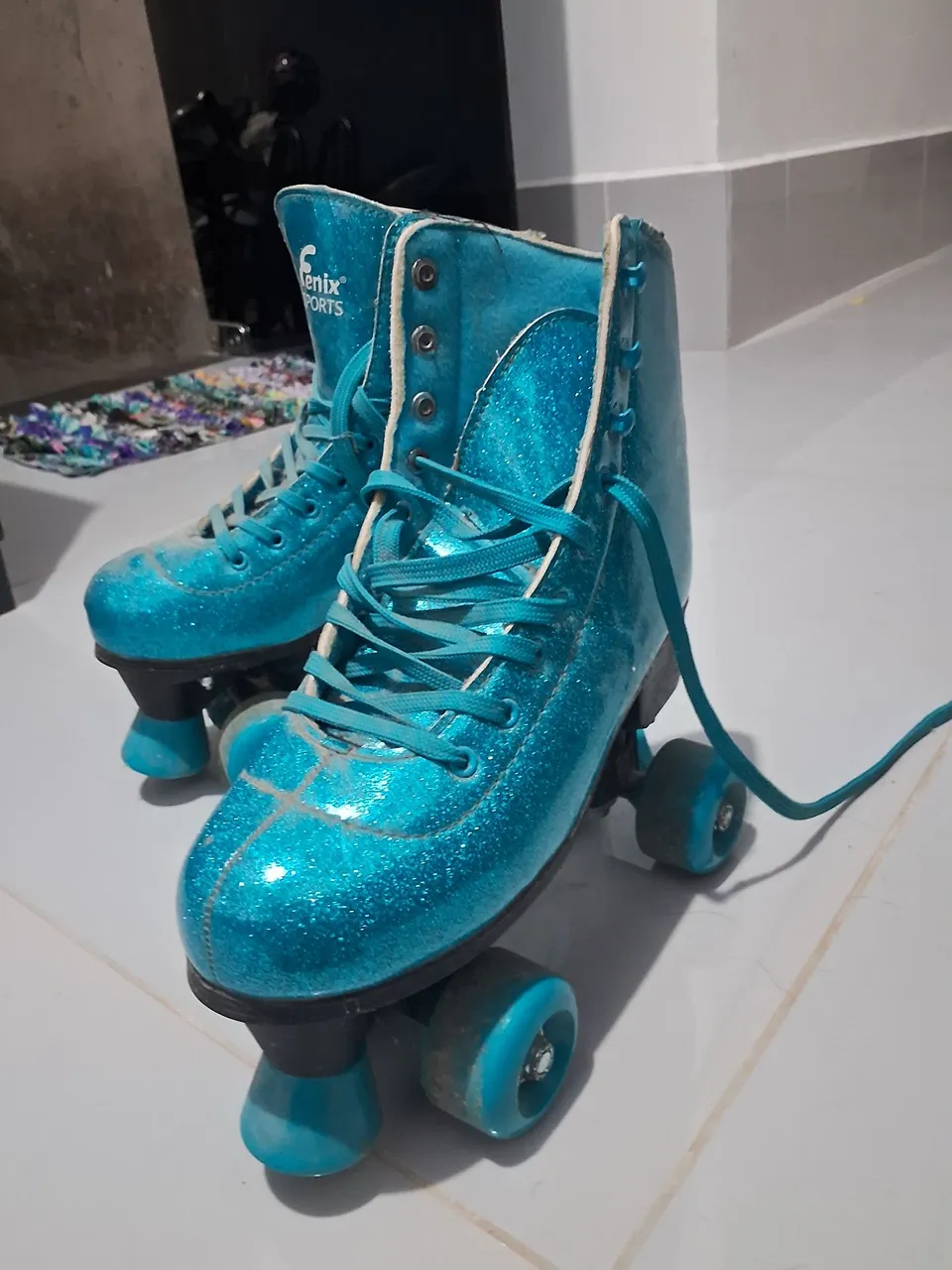 Patins Roller Azul Brilhante - Fenix Sports