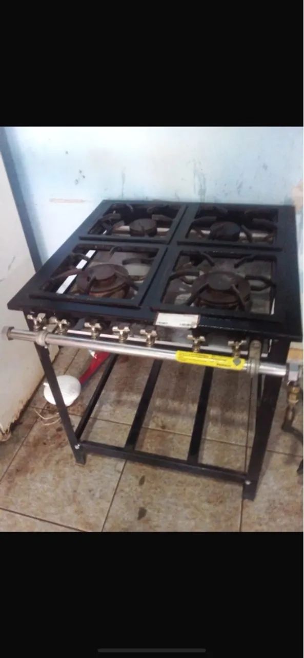 Mesa Cuba inox / fogão 4 bocas  - Foto 2