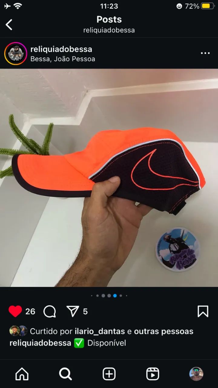 BONÉ NIKE AW84 DRI FIT ORIGINAL LARANJA - Foto 5
