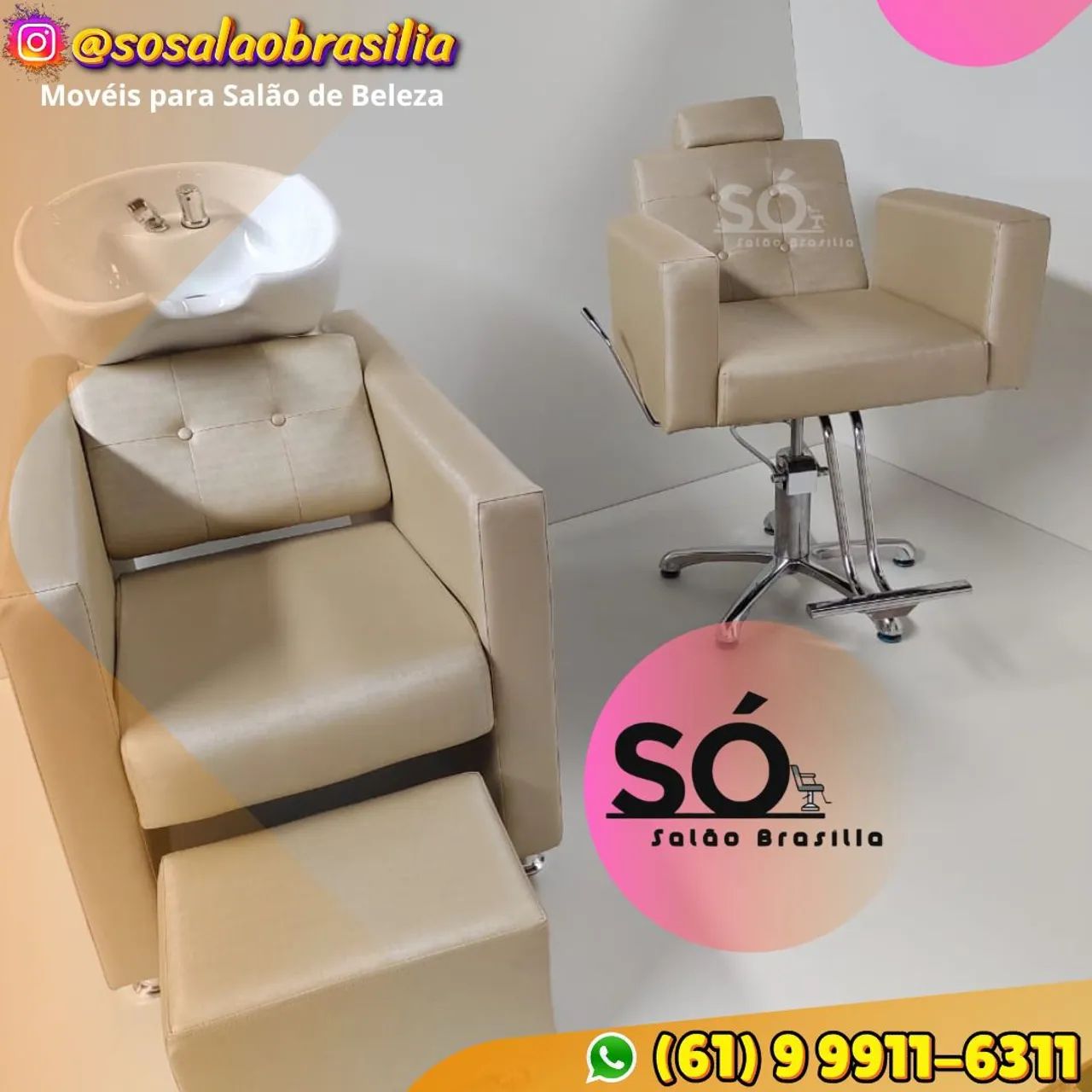 Poltrona para Salão de Beleza - Novo