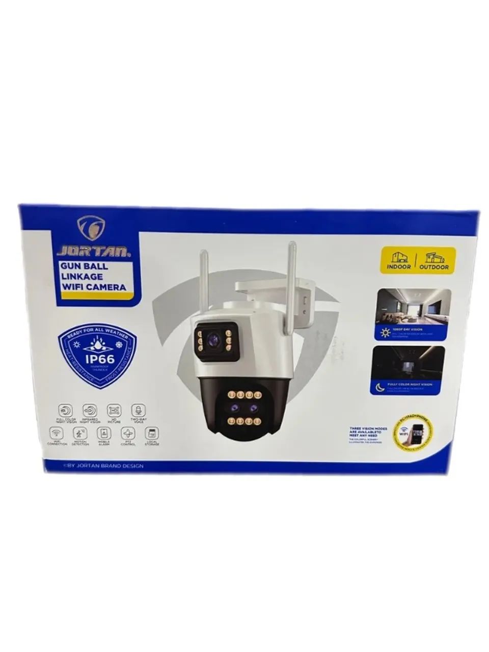 Câmera Externa WiFi HD 2 Lentes Prova D?água Zoom Digital Detecção de Movimento JT-9999PRO - Foto 2