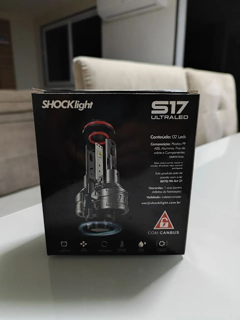 Lâmpada ultra LED S17 para FarolCorolla 2020 acima.  - Foto 5