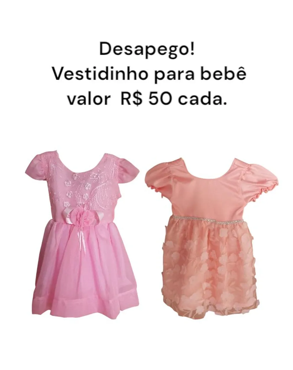 Vestidinhos para bebê - Desapego!