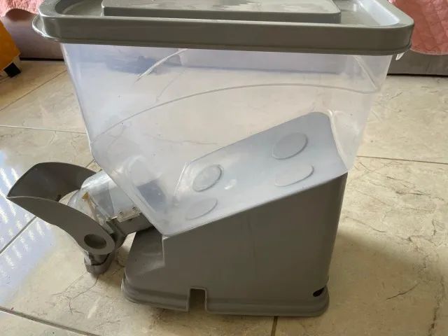 Porta Ração Dispenser 18 Litros Plast Pet Usado (Usado) - Foto 3