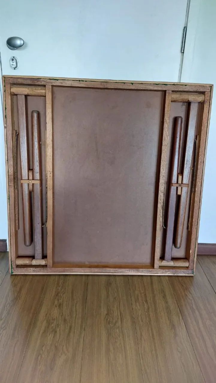 Mesa de jogos quadrada com feltro verde - Foto 4