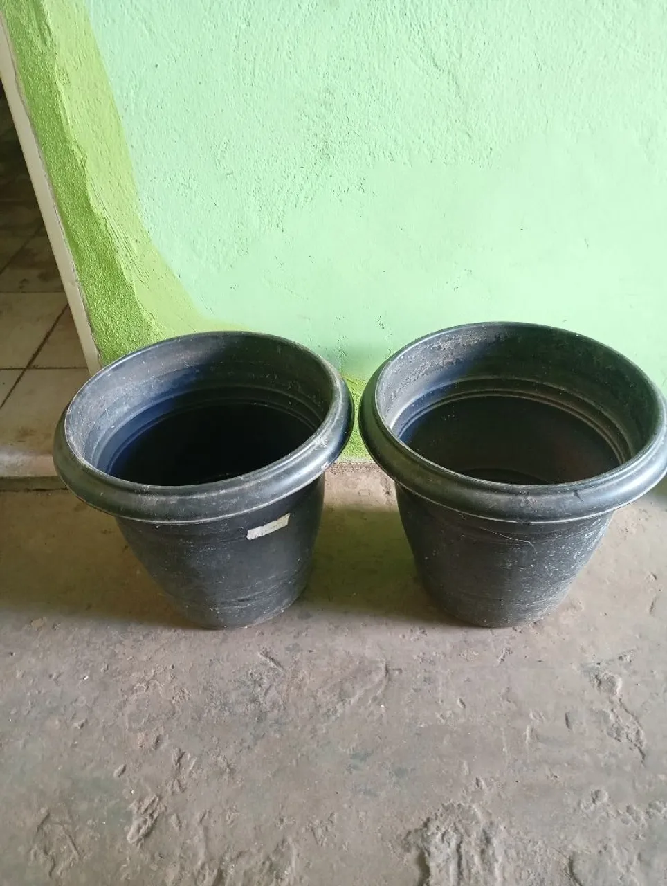 Vasos grande para planta + bacia grande