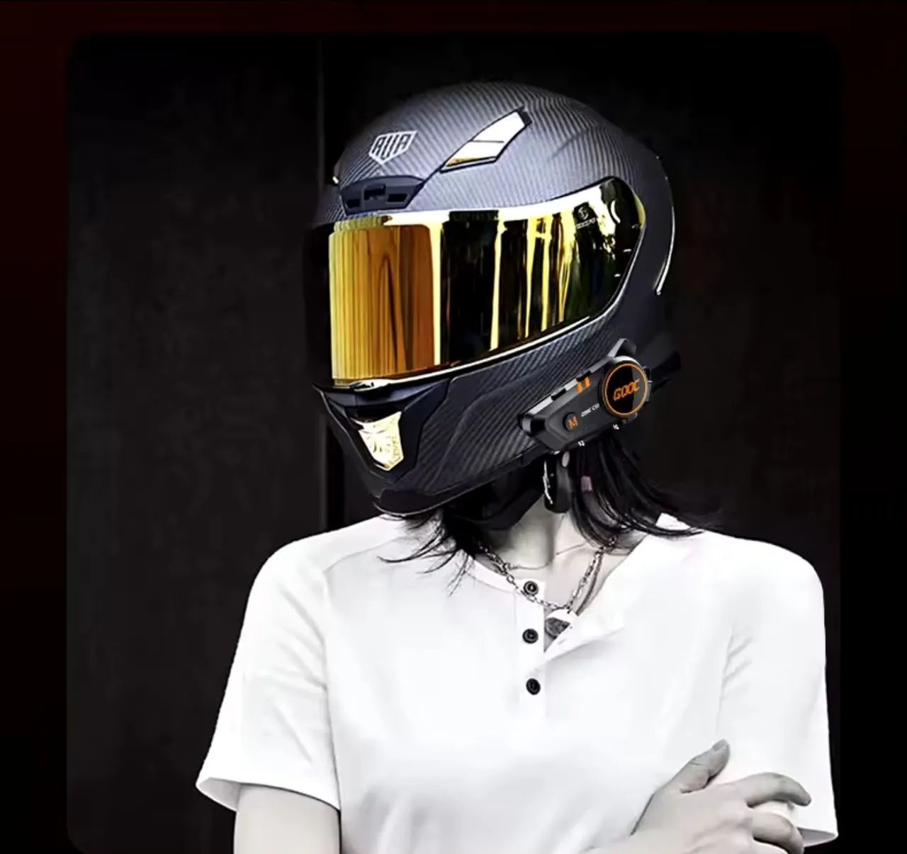 Intercomunicador de capacete, a prova d'água - Foto 2