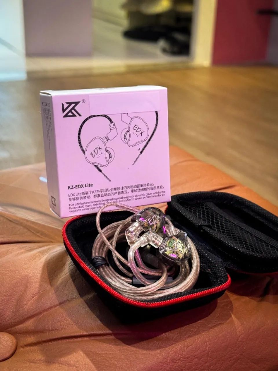 Fone de Ouvido KZ EDX LITE Black com Mic