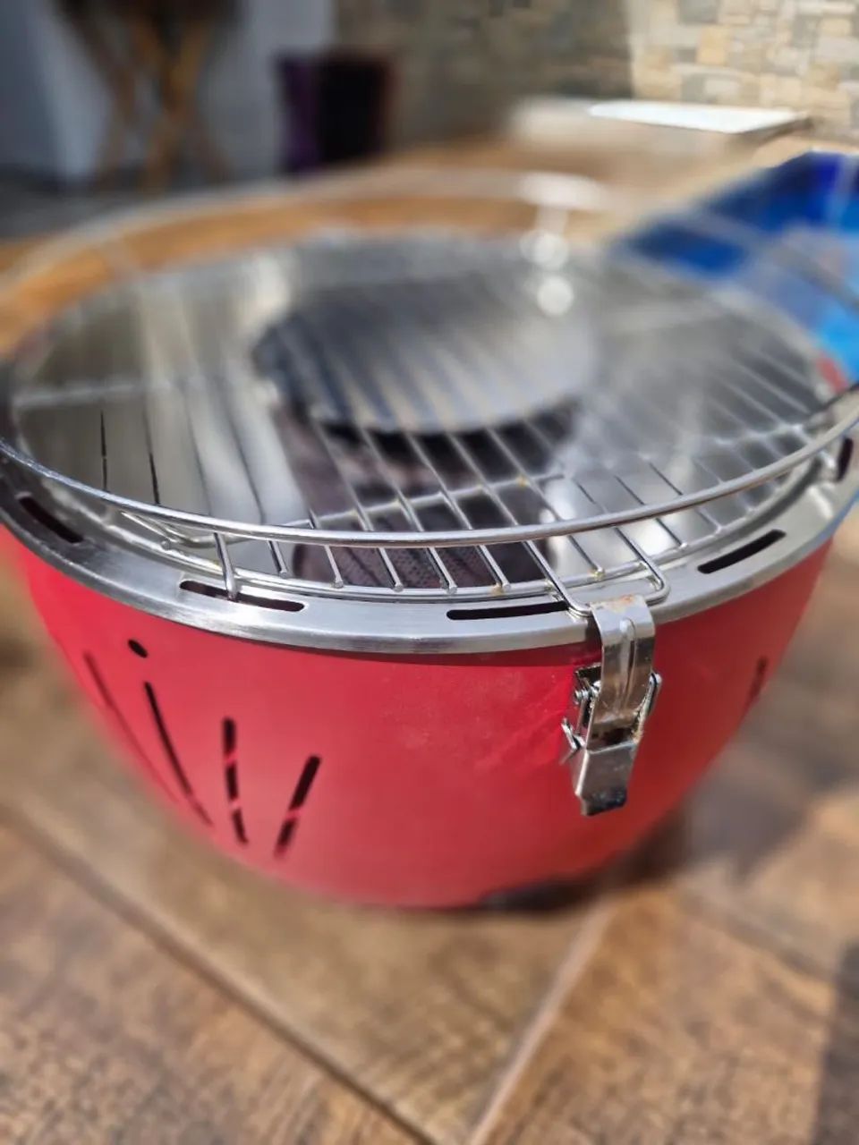 Churrasqueira Elétrica a Carvão Table Grill - Foto 2