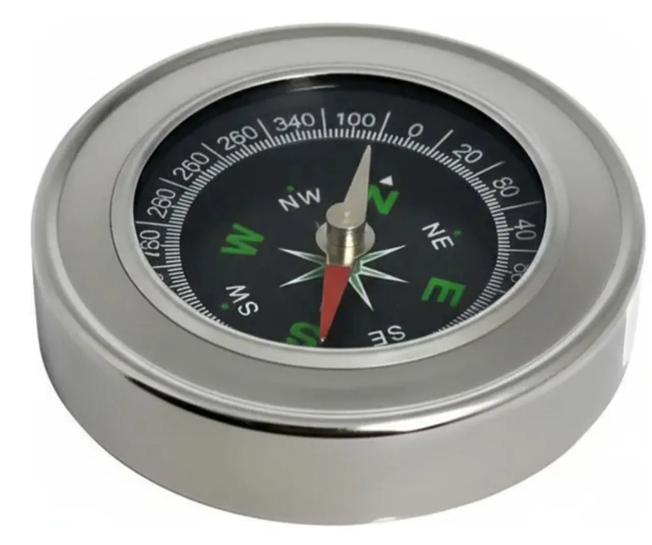 Bussola De Bolso Metal Camping Orientação Magnetica 6cm - Foto 4