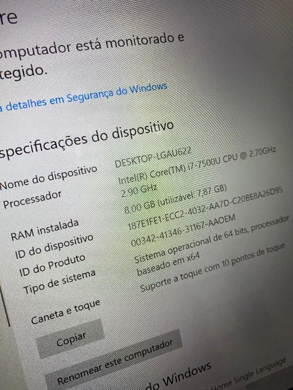 Notebook Dell Tela Touch Screem I7 7aGeração P69G/ 2 em1/8GB/SSD240GB/Bateria Nova - Foto 4