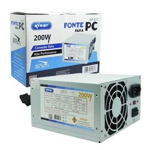 Fonte ATX 200W Real Knup KP-517 - WZetta - Foto 4