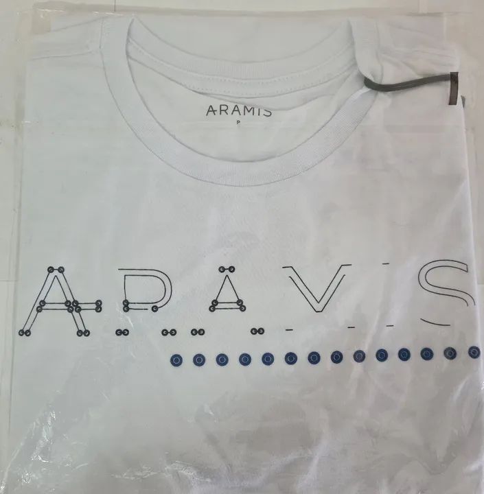 Camiseta Aramis Branca - P - Nova, 100% Original  - Foto 2