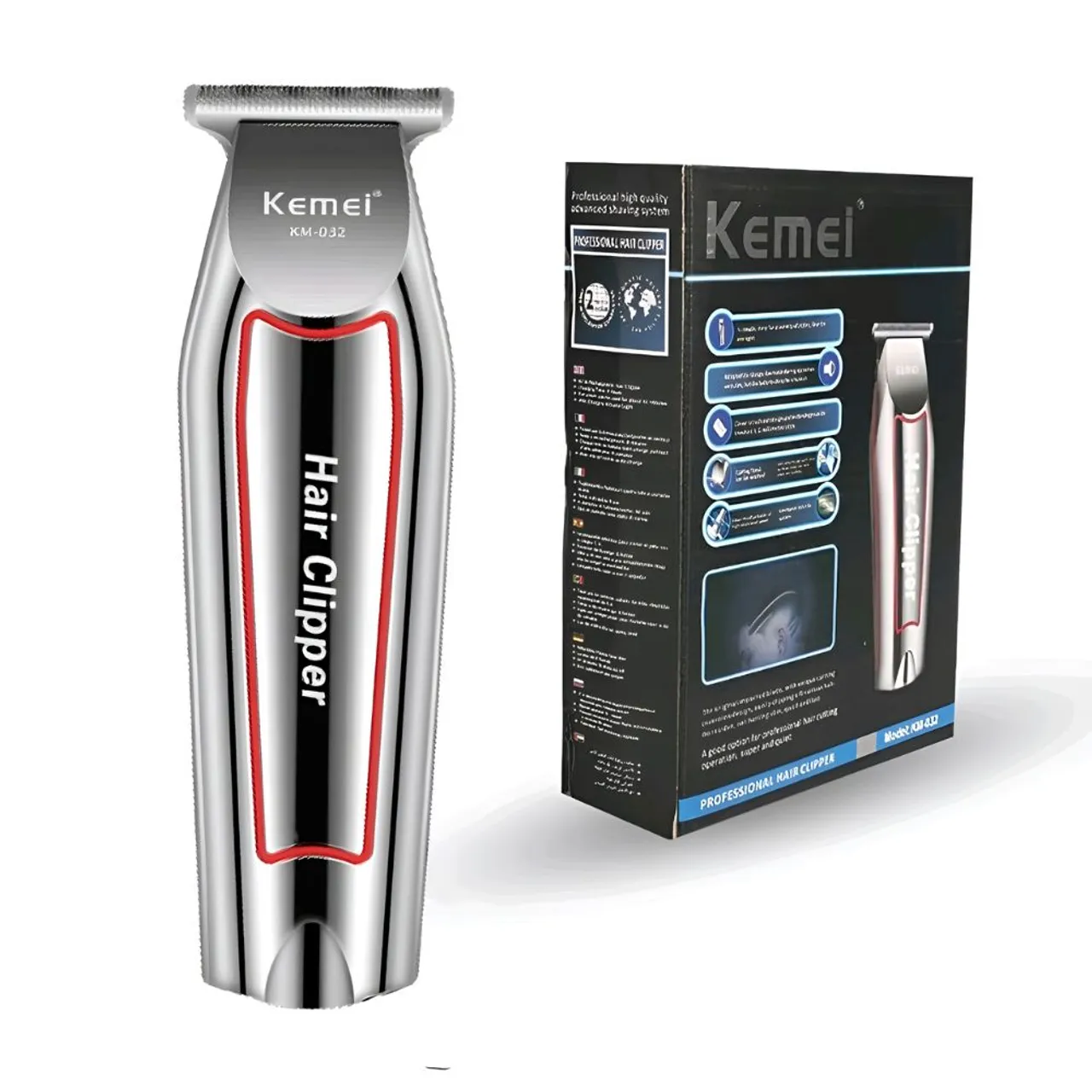 Máquina de Cortar Cabelo Kemei KM-032