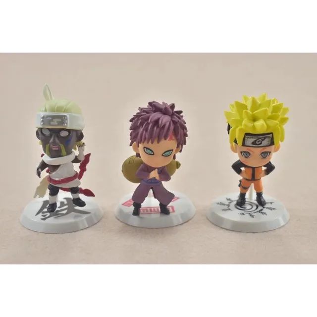 Kit 6 Bonecos - Naruto, Sasuke, Itachi, Obito, Gaara e Killer B - Miniaturas Pçs Shippuden - Foto 2