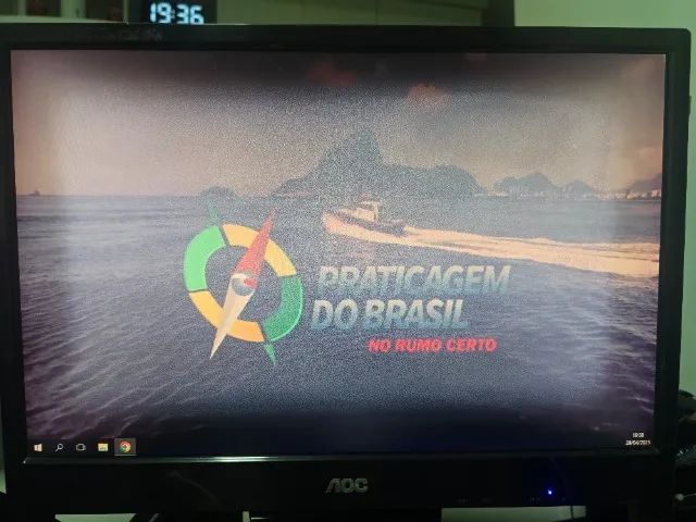 Monitor AOC tela LCD 19.5 pol TELA ESBRANQUIÇADA. - Foto 3
