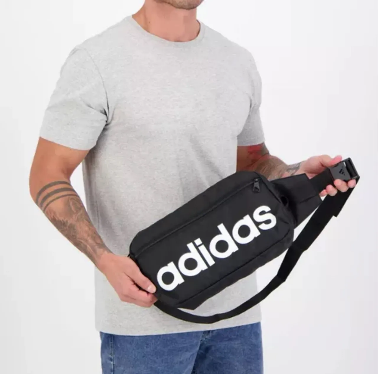 Bolsa Adidas preta pochete Adidas original