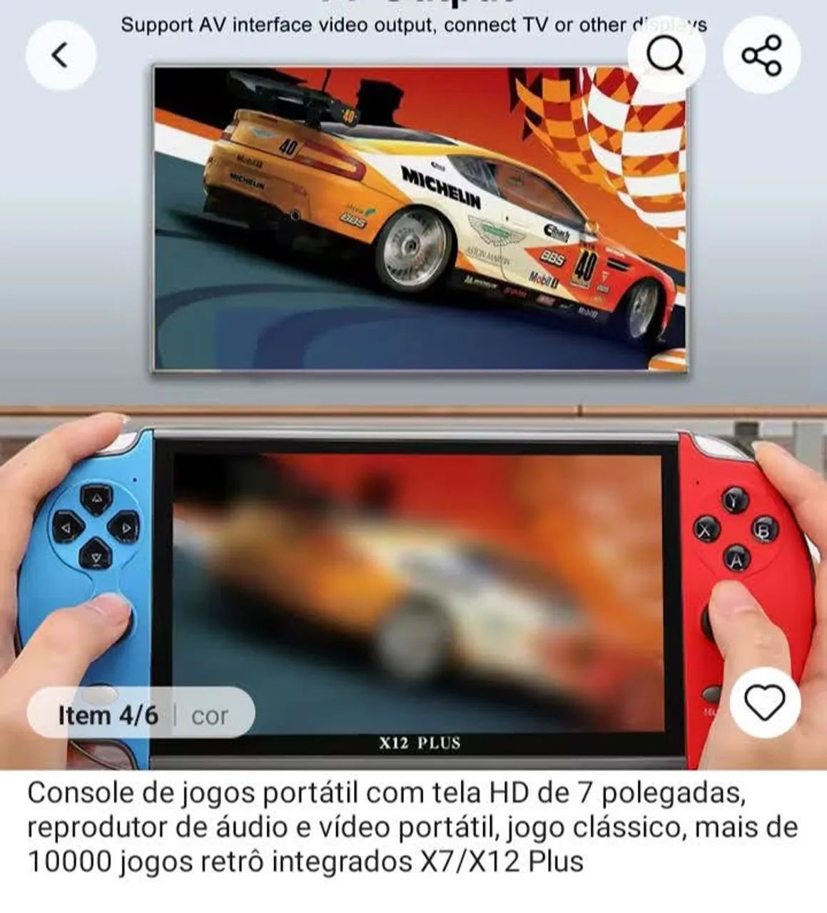 Console de Vídeo Game Portátil 7 Polegadas - Foto 4