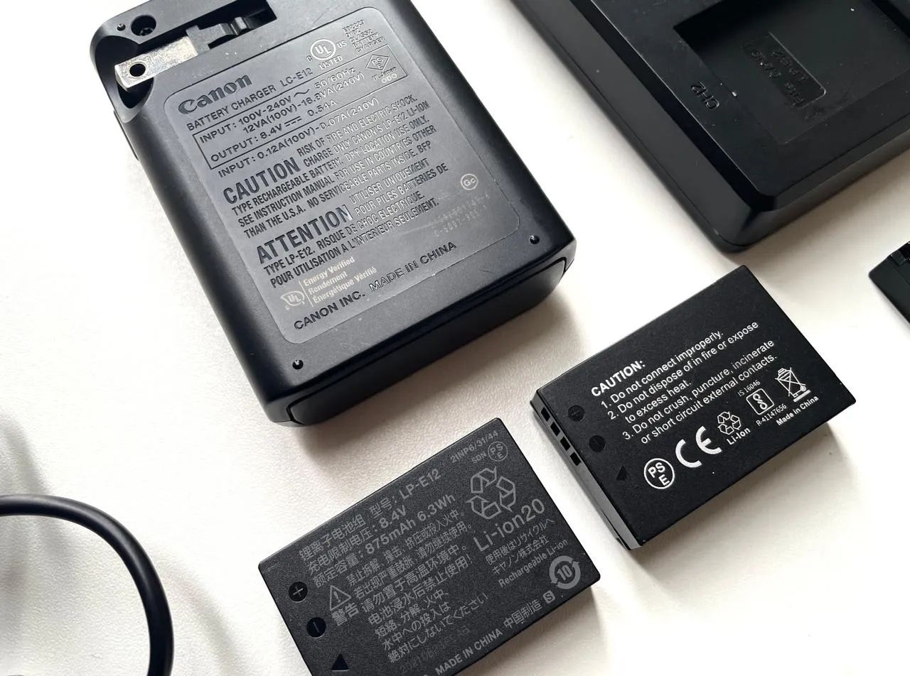 Carregador e Bateria Canon LP-E12 - Original e Homesuit - Foto 3
